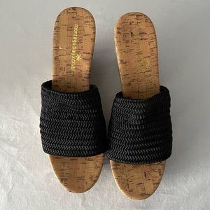 Brand new Montego Bay club black cork sandals. Size 11 (usually I am a size 10)